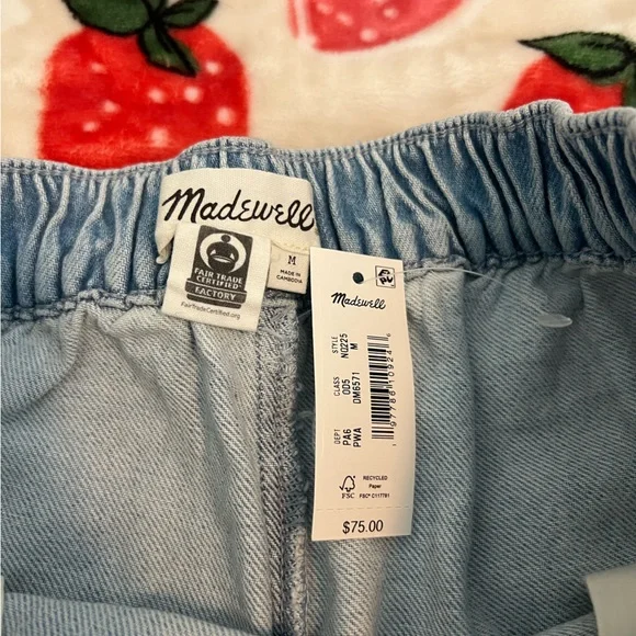 Madewell Marnie Wash Denim Pull-On Shorts - Picture 3 of 4